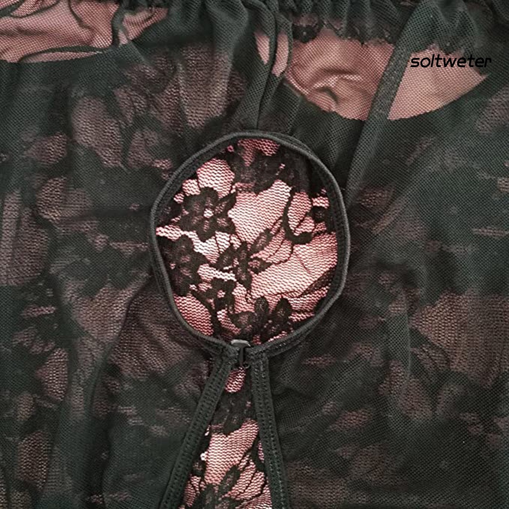 Bộ Đồ Ngủ Lưới Xuyên Thấu Màu Sắc Ngọt Ngào Quyến Rũ Cho Nữ | BigBuy360 - bigbuy360.vn