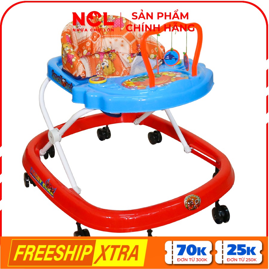 [Nhựa Chợ Lớn] Xe Tập Đi L3 Con Cua (Không nhạc) - Dành Cho Bé Từ 6 - 12 Tháng - M1393A-XTĐ