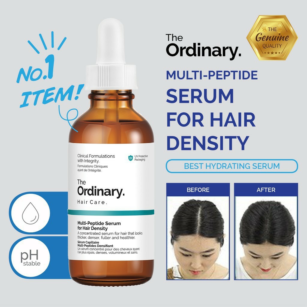 Serum dưỡng dày tóc The Ordinary Multi-Peptide Serum For Hair Density