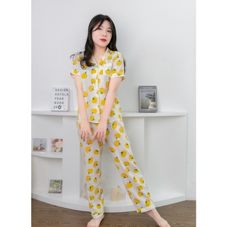 Pijama nữ mặc nhà vải đũi