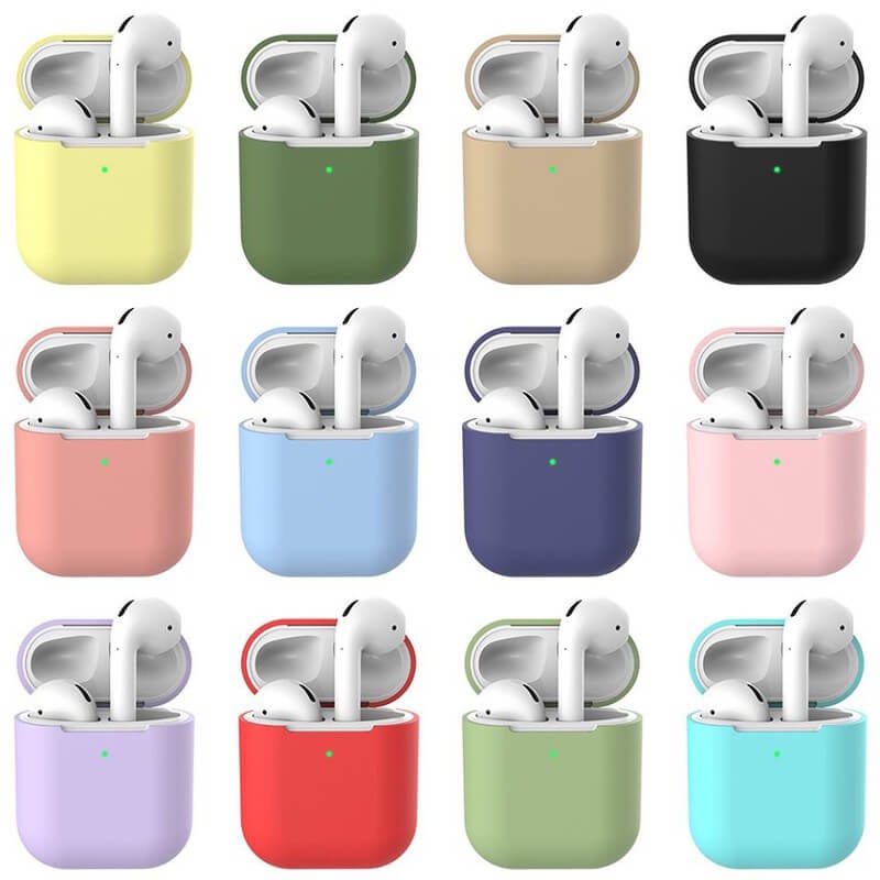 Vỏ đựng ốp CASE AIRPOD 1/2/3/Pro Bằng Silicon Trơn, Hình Hoạt Hình Dễ Thương bảo vệ tai nghe không dây