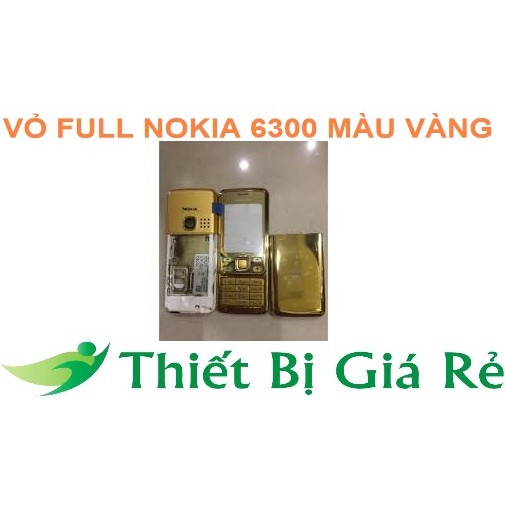 VỎ FULL NOKIA 6300 MÀU VÀNG