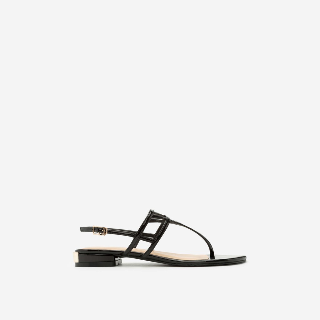 Vascara - Giày Sandal Đế Bệt 0264 - Màu Đen