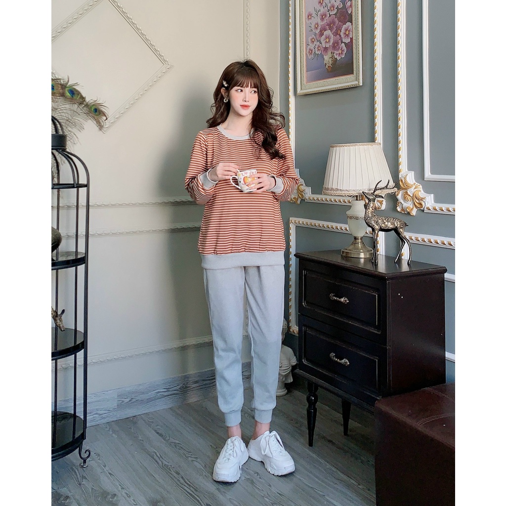 Bộ bầu và sau sinh MÙA ĐÔNG chất da cá ấm áp 𝐁𝐃𝟔𝟏