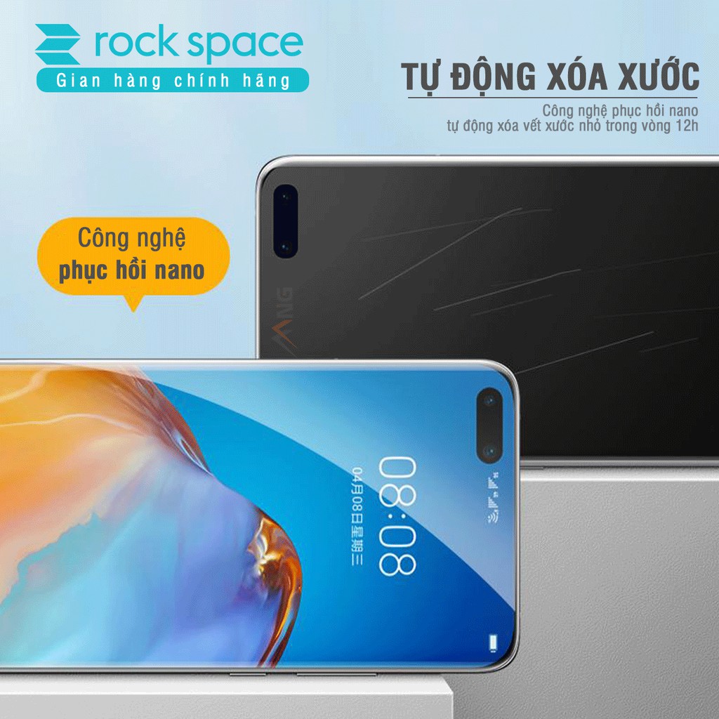 Kính cường lực PPF dẻo Rockspace cho iphone và mọi dòng điện thoại - dán mặt trước, mặt sau,full viền - Hàng chính hãng