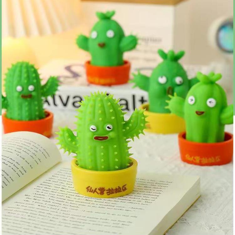 Đồ Chơi Bóp Để Bàn Trang Trí Hình Cây Xương Rồng Dễ Thương Giảm Căng Thẳng