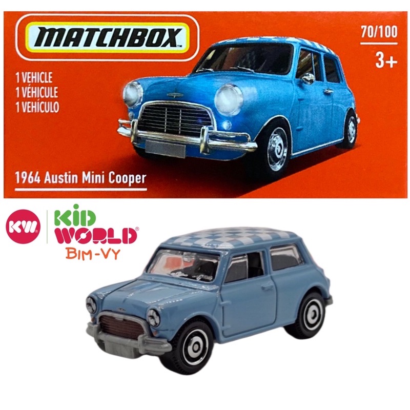 Xe mô hình Matchbox Box 1964 Austin Mini Cooper 70/100.