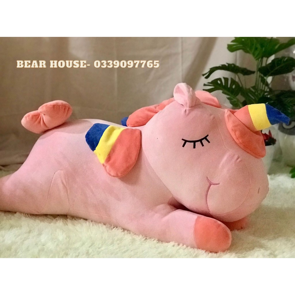 GẤU BÔNG UNICORN, GỐI ÔM NGỰA PONY 1 SỪNG DỄ THƯƠNG HOT TREND