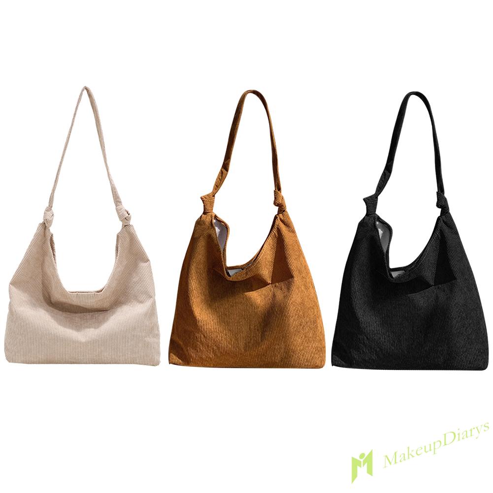 Túi xách tote bằng nhung tăm sức chứa lớn thời trang nữ mùa thu đông