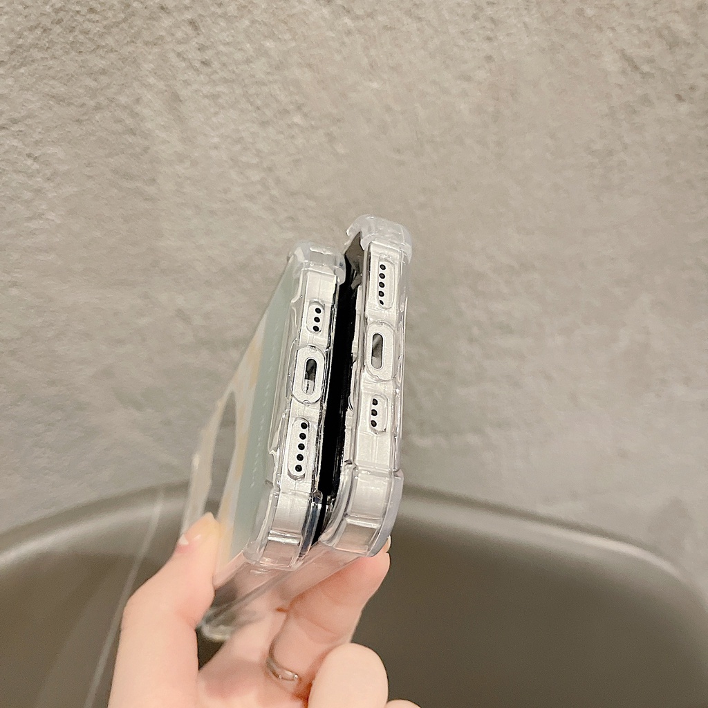 Ốp lưng iphone Ốp Điện Thoại TPU silicone Mặt Gương Thời Trang Cho iPhone 11 pro max X Xr Xs max 7 8 Plus 13 12 pro max Dinuo case