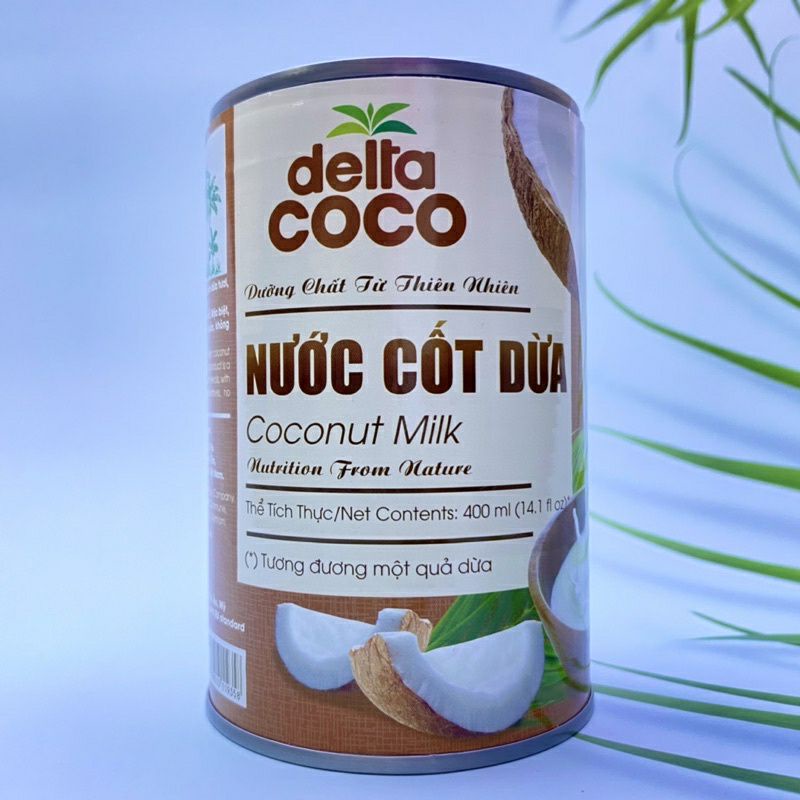 nước cốt dừa delta coco lon 400ml