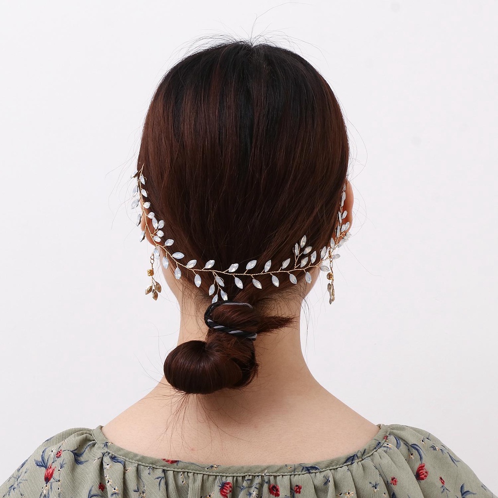 MAG Trâm Cài Tóc Cô Dâu Đính Pha Lê