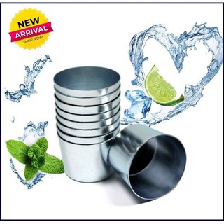 Ly Nhôm Làm Nước Đá Tủ Lạnh, Chung Nhôm Làm Đá Tủ Lạnh Loại Tốt [Size 8cm - 10,5cm][SỈ & LẺ]