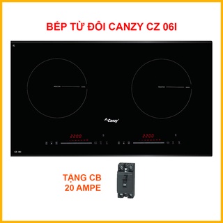 Bếp điện từ đôi Canzy 06I, Bếp từ Inverter tiết kiệm điện. Bảo hành 24 tháng - Bếp Nguyễn Gia