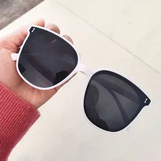 K10 - Kính mát nam nữ, mắt kiếng râm thời trang chống nắng du lịch màu trắng 2 gạch dọc
