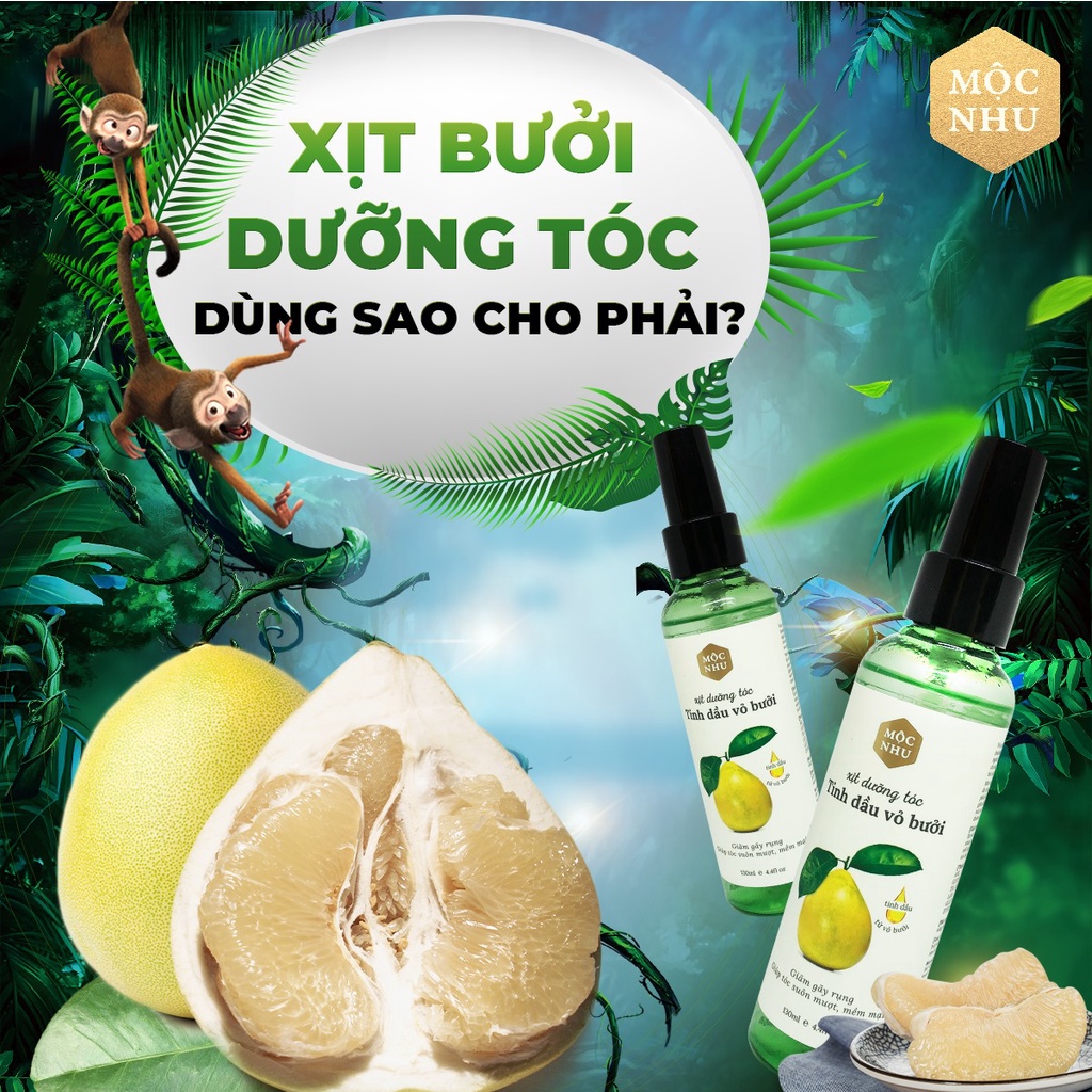 [Mộc Nhu] Tinh dầu xịt dưỡng tóc Mộc Nhu - Tặng 1 son dưỡng môi