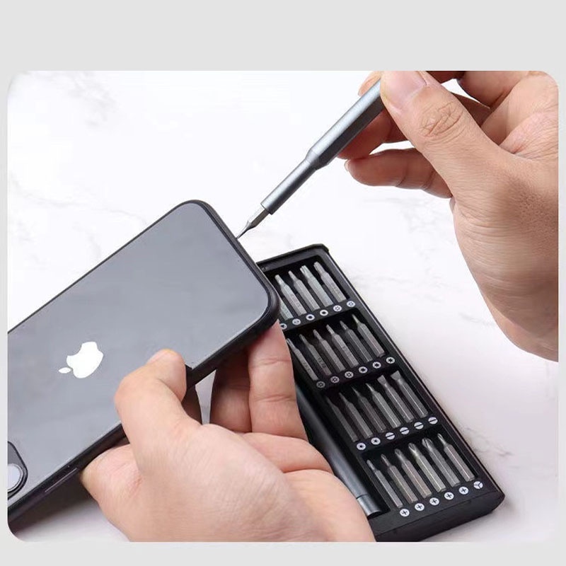 Bộ Tua Vít Đa Năng 25 Món Chất Liệu Thép - Dùng Sửa Chữa Điện Thoại,Laptop,Kính Mắt, Đồ Điện Tử - TV01 - Gia Dụng Tý Tẹo