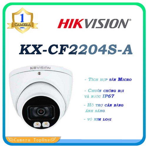 FULL COLOR, MIC Camera KBvision KX-CF2204S-A