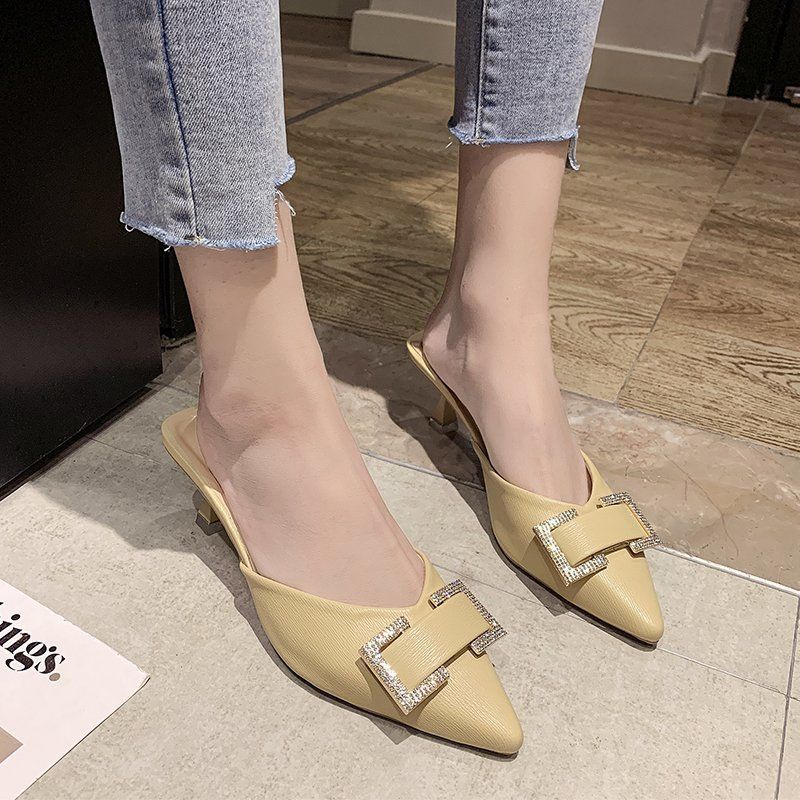 Guốc cao gót nữ 5p thời trang siêu xinh mã t35