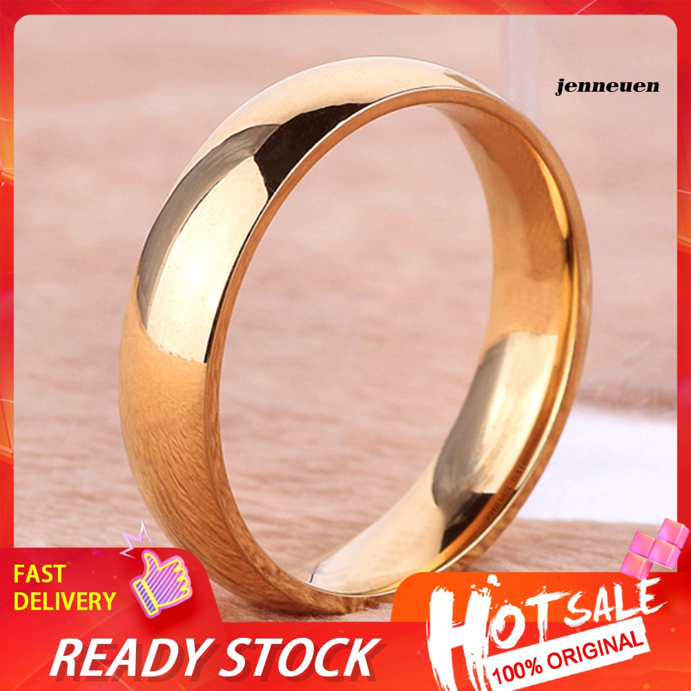 Nhẫn Thép Titan Thiết Kế Đơn Giản Cho Cặp Đôi