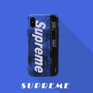 Ốp Supreme Xanh in Chìm iPhone X/Xs Max/7plus/8plus/6plus/6splus