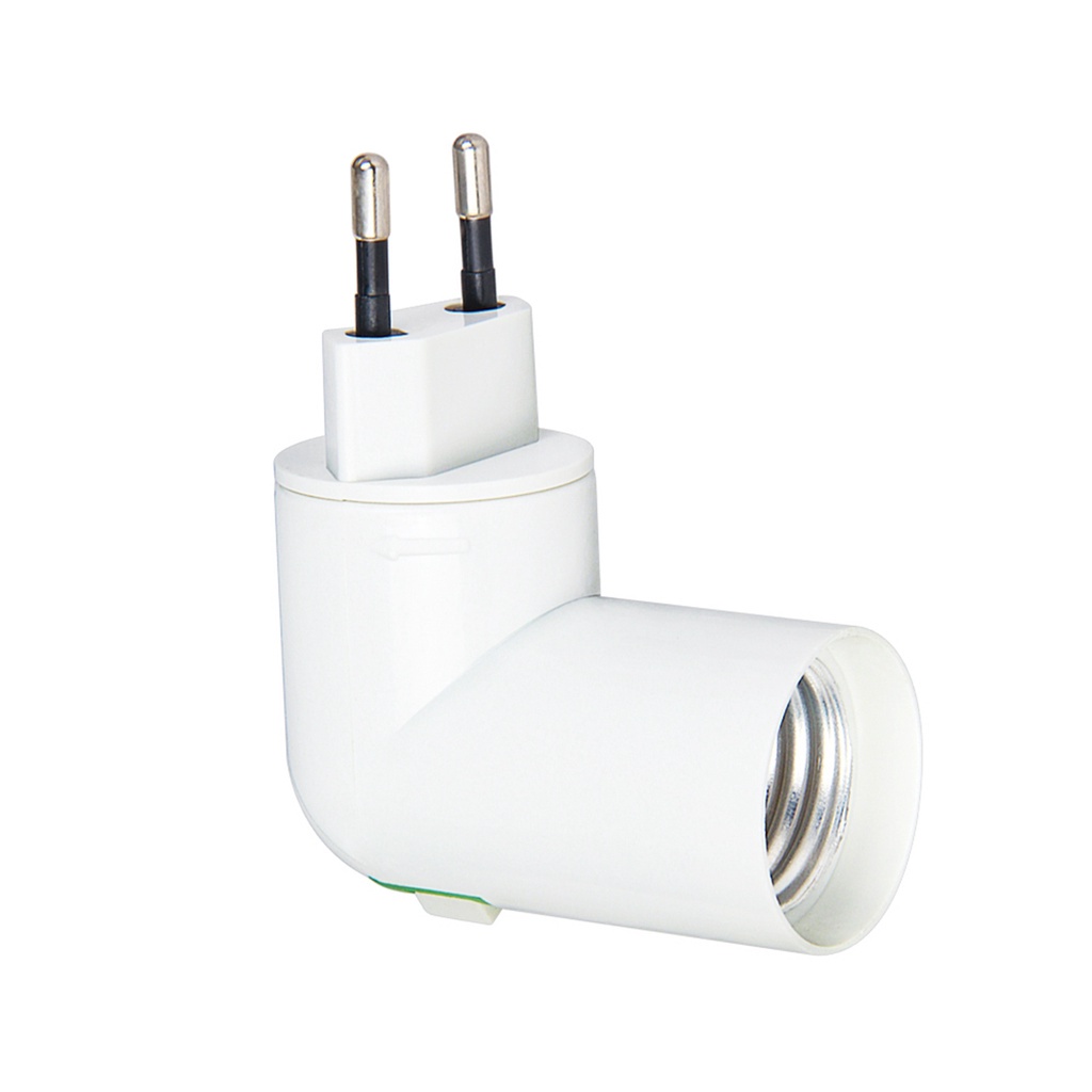 Bộ chuyển đổi phích cắm EU US US chống cháy có thể điều chỉnh nối đui đèn LED xoay 360 độ có công tắc đi kèm