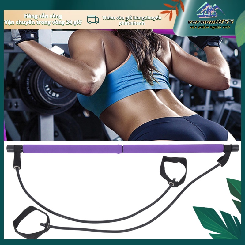 Có thể bán buôn Thanh Tập Pilate Có Dây Kháng Lực Tập Tay Lưng Ngực Mông Chân Đùi Toàn Thân Đa Năng Cao Cấp Vermont055 Hàng giao ngay
