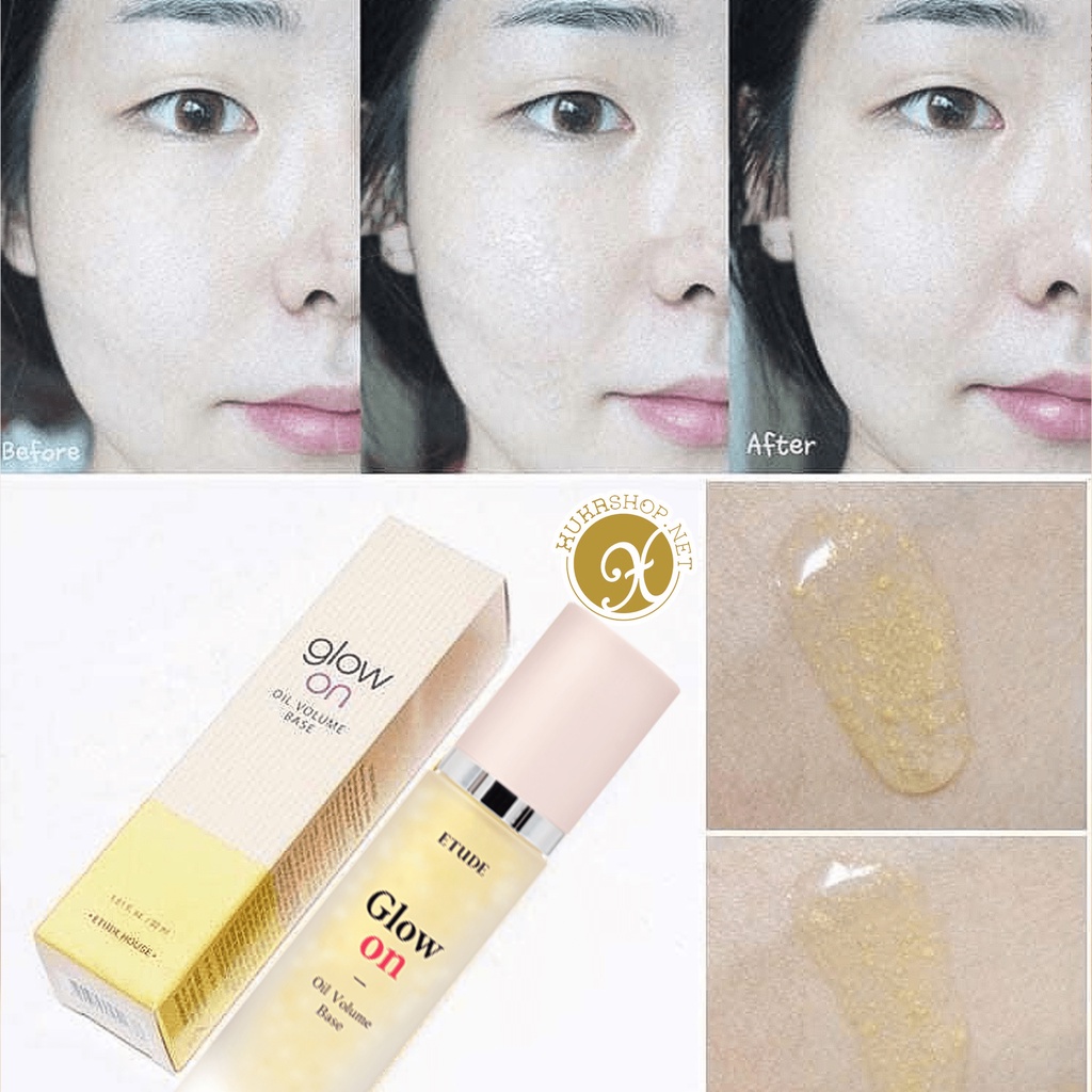 Kem lót có nhũ dạng Gel bắt sáng Etude House Glow on Base 30ml