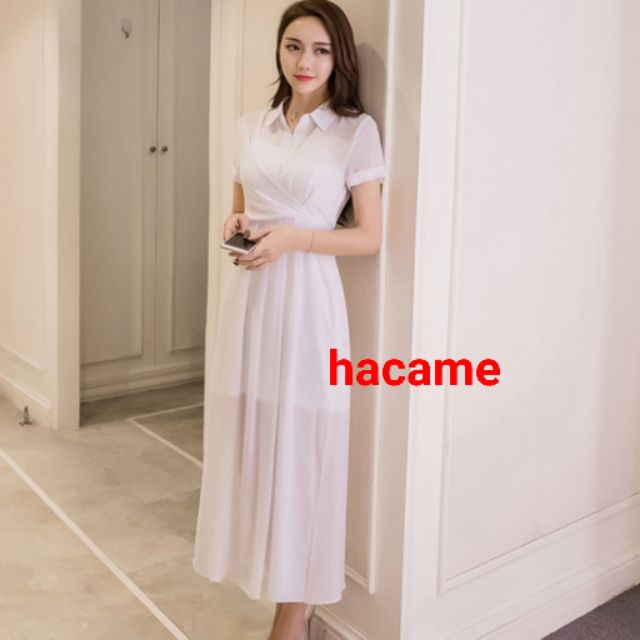 (Thanh lý nghỉ bán) Váy trắng dài Clara