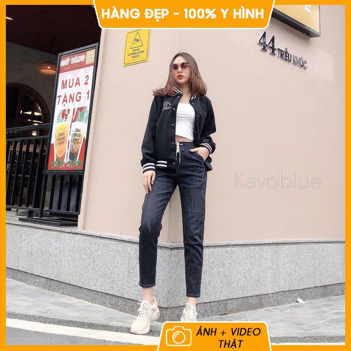 Quần bò nữ ❤️ 𝐇𝐚̀𝐧𝐠 𝐜𝐚𝐨 𝐜𝐚̂́𝐩 ❤️ Quần jean nữ dáng baggy, kéo dài chân, co giãn 4 chiều thoải mái, hot trend 2021 | BigBuy360 - bigbuy360.vn