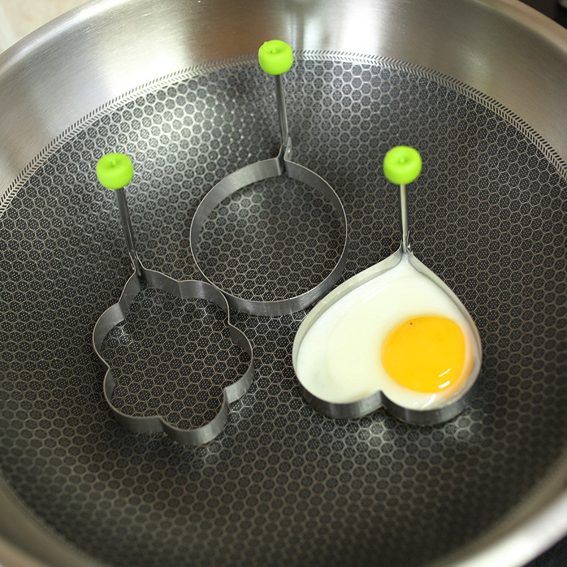 Khuôn chiên trứng tạo hình, khuôn rán trứng ngộ nghĩnh ROSE196 (D37)