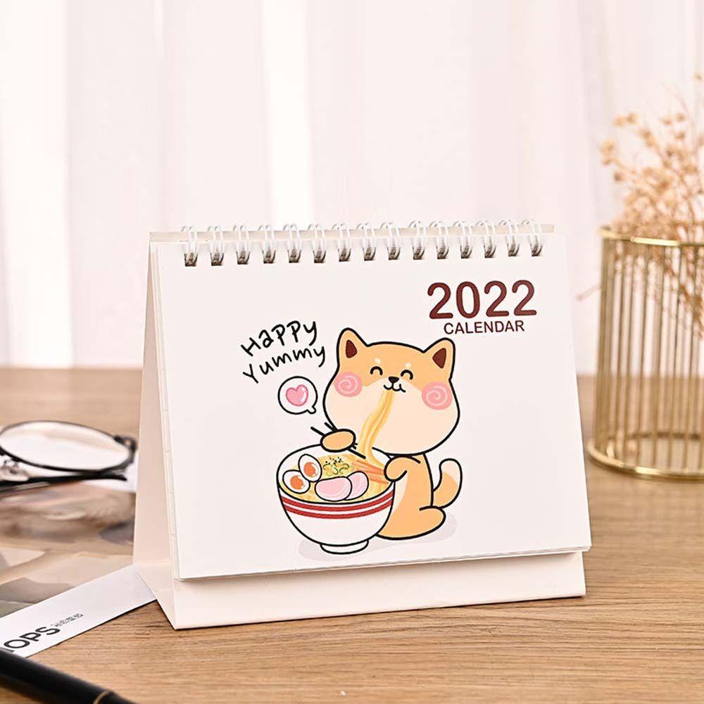 Lịch 2022 Để Bàn mini Hình Thỏ / Chó Xinh Xắn