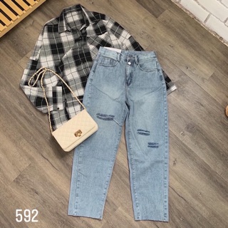 Baggy jeans 2 nút 2pt