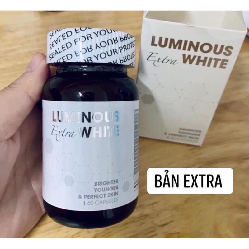 [ Hàng Chính Hãng] Viên uống trắng da, chống lão hoá và giảm nám Luminous Extra White 60 viên của Mỹ