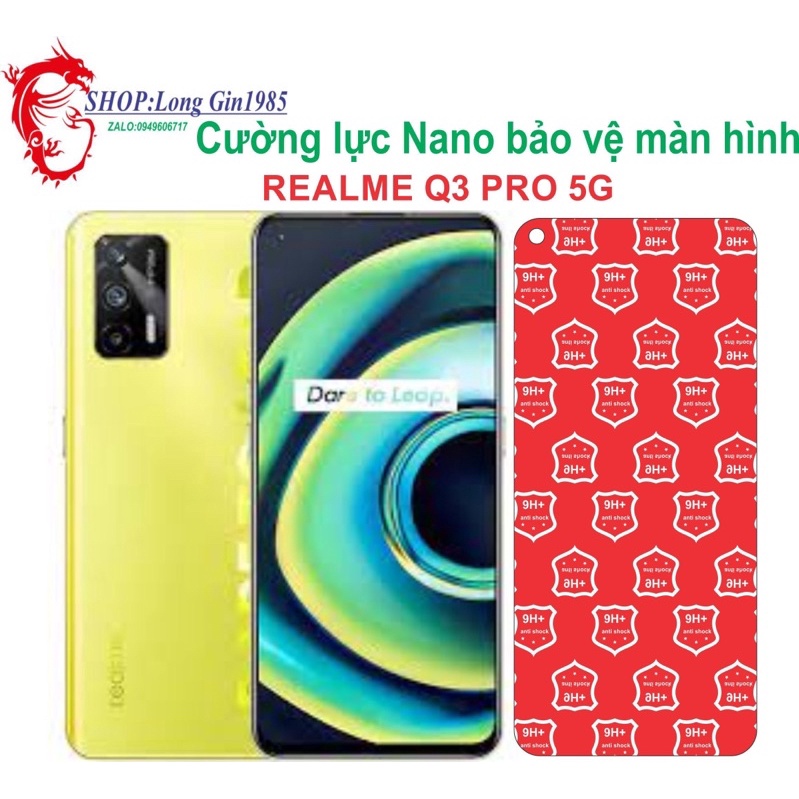 Realme Q3 PRO 5G Cường lực dẻo Nano chống va đập chống trầy xước tốt