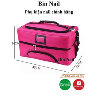 Cốp vải to đựng đồ trang điểm nail phun xăm