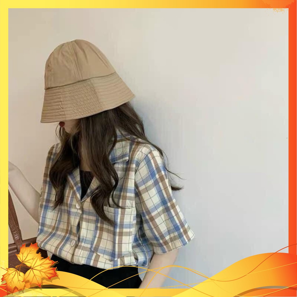 ÁO Sơ Mi 💯ÁO Kẻ Caro 💯Nữ form dáng rộng-vải kate mềm mịn-không nhăn-không xù-mẫu hottrend thời trang-cá tính Mã ASC01 | BigBuy360 - bigbuy360.vn