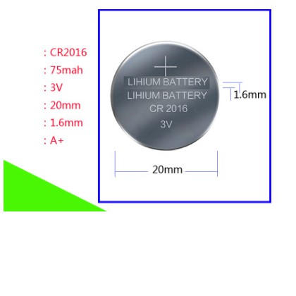 Pin 3v CR2016 rời chính hãng TIANQIU LITHIUM . Dùng cho Hộp nhẫn đèn LED , Cân điện tử, các thiết bị điện tử.