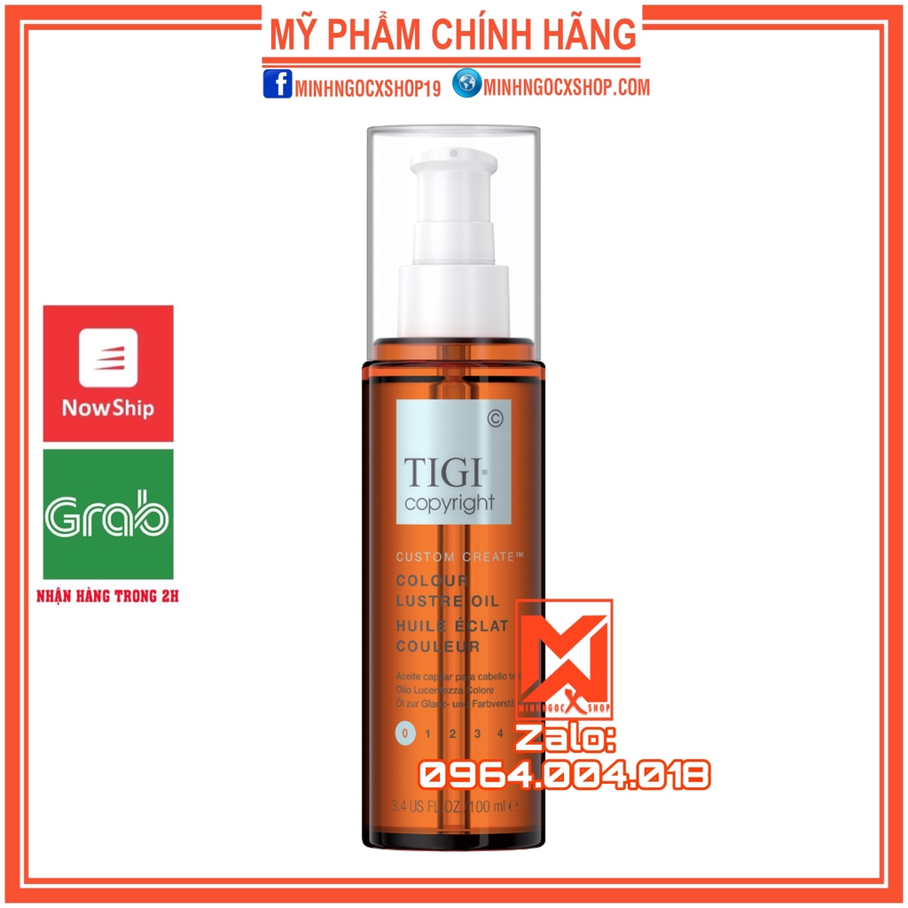 Dầu dưỡng tóc TIGI COPYRIGHT COLOUR LUSTRE OIL 100ml chính hãng