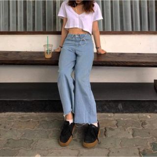 Áo coroptop cổ Tim