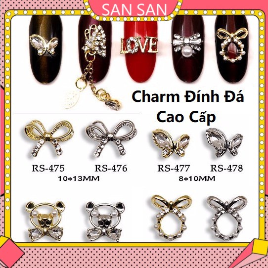 Charm đính đá cao cấp mã RS trang trí móng