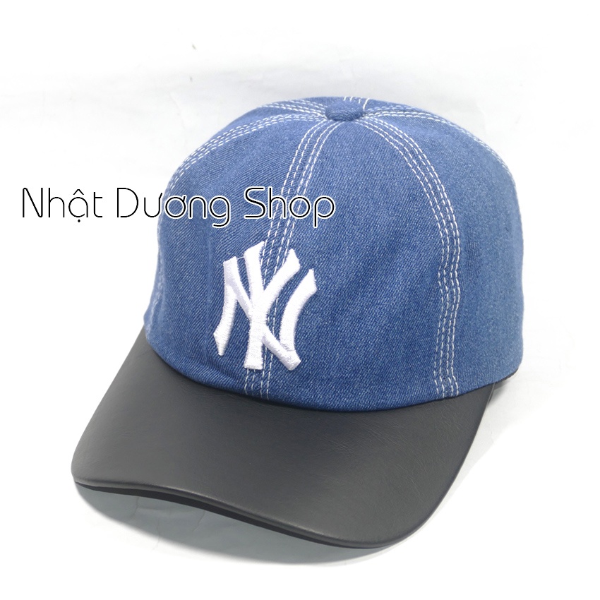 Mũ lưỡi trai ,nón kết JEANS kết Da- Chất liệu Jeans oát mềm phù hợp cả nam và nữ.