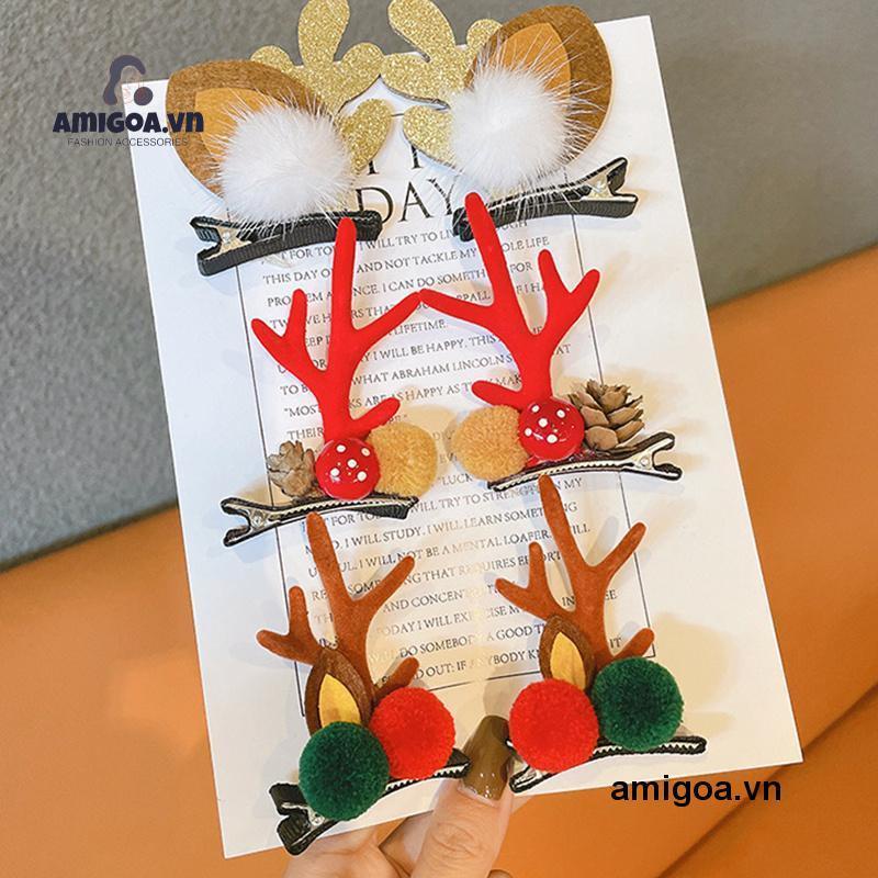 ✨✨Kẹp tóc sừng tuần lộc giáng sinh mới