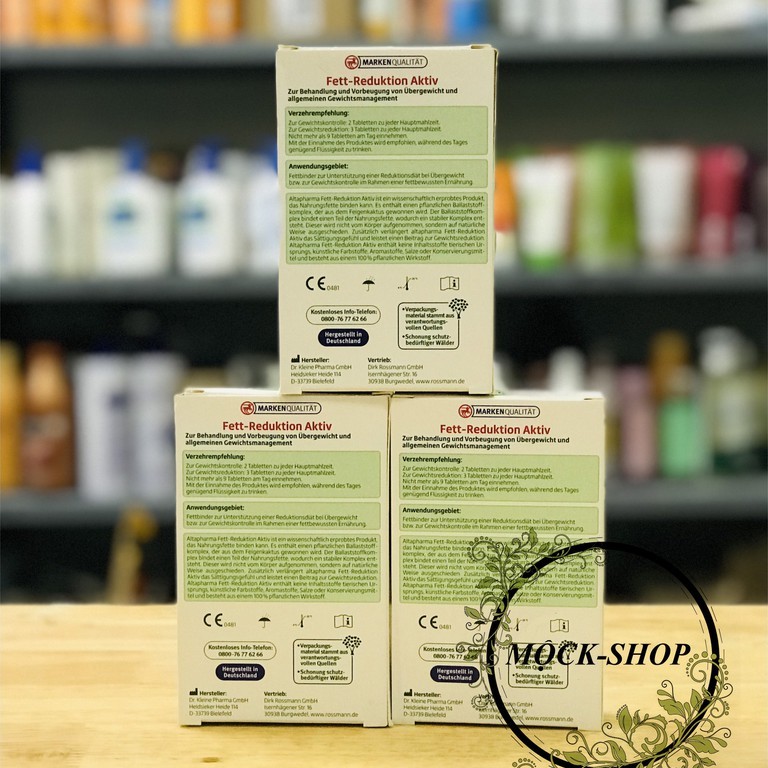 VIÊN UỐNG GIẢM CÂN, GIẢM MỠ ALTPHARMA FET REDUKTION AKTIV CỦA ĐỨC | BigBuy360 - bigbuy360.vn