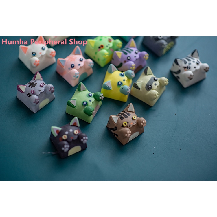 Artisan keycap Cat keycap Bàn Phím Cơ Làm Bằng Nhựa Tùy Chỉnh Được Cá Nhân Hóa