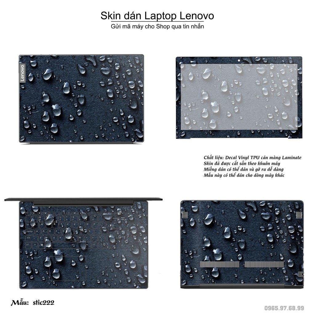 Skin dán Laptop Lenovo in hình Hoa văn sticker nhiều mẫu 36 (inbox mã máy cho Shop)