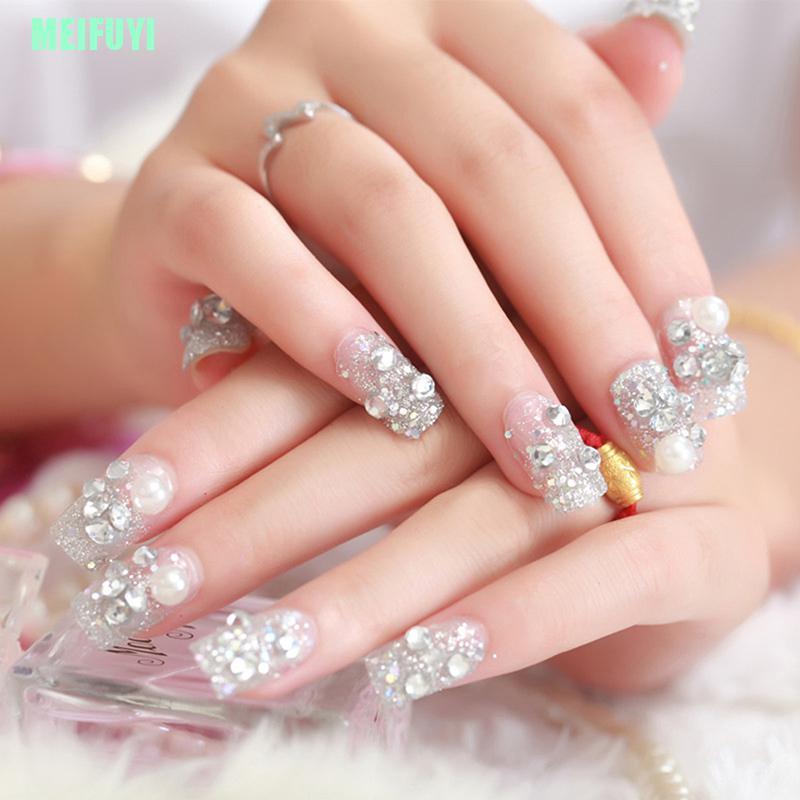 [Hàng mới về] Set 24 móng tay giả họa tiết xinh xắn