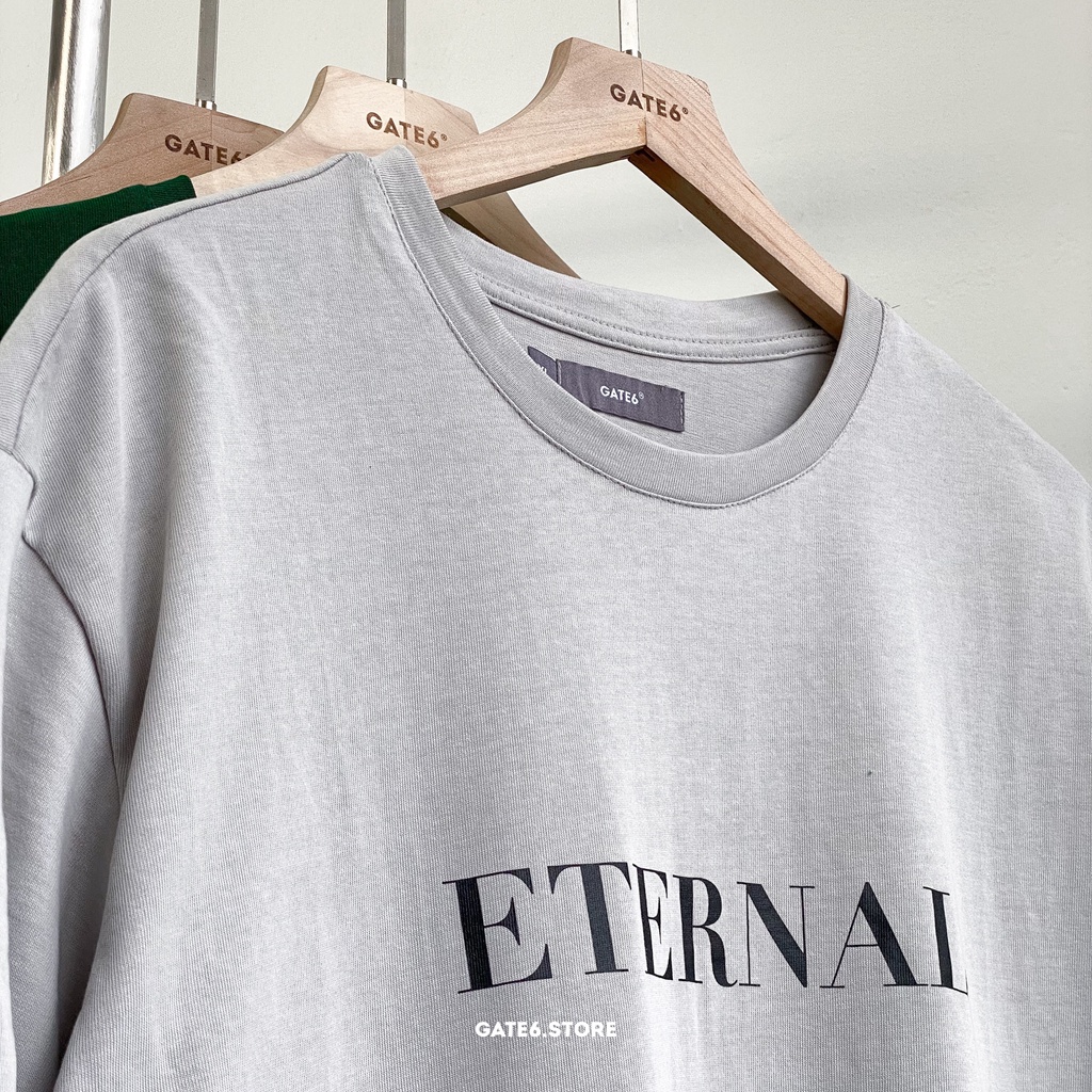 Áo thun Nam Nữ cổ tròn Eternal Label, phông ngắn tay Unisex premium 100% cotton co giãn regular fit - GATE6 - #G0028