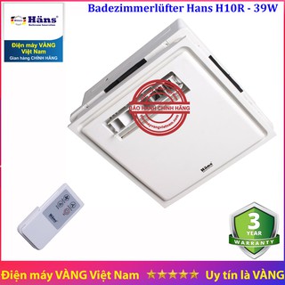 Quạt mát lắp âm trần dùng cho phòng tắm, vệ sinh Hans H10S H10R Kottmann K6