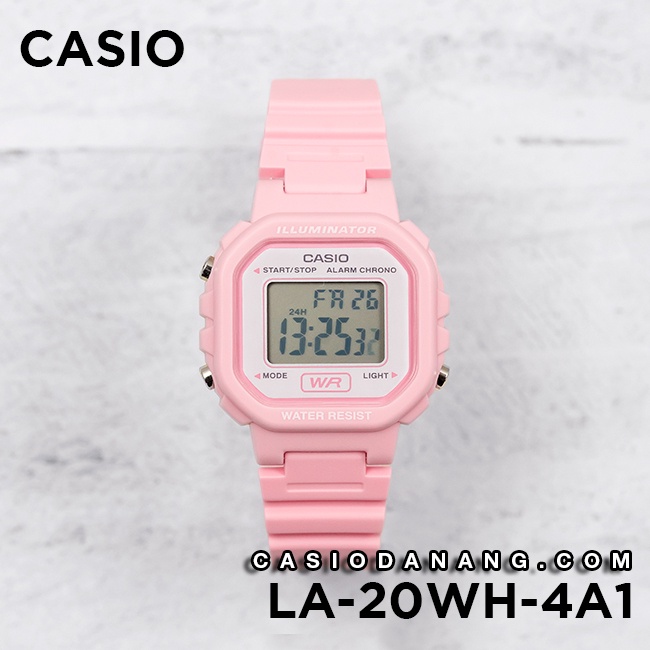 Đồng hồ nữ dây nhựa Casio chính hãng LA-20WH-4A1DF